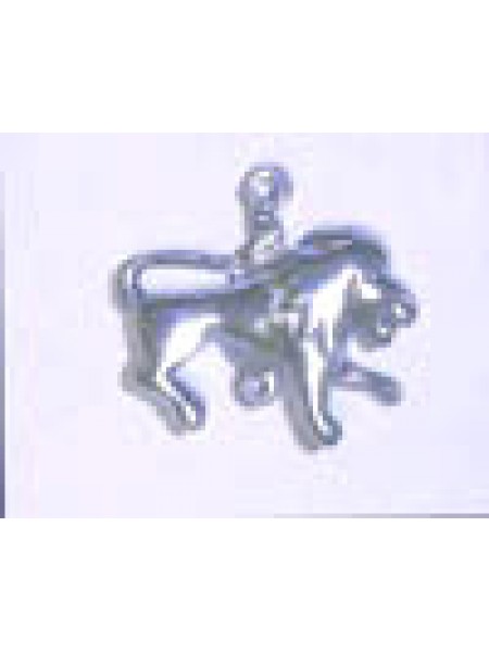 Pewter Zodiac Leo (2-holes)