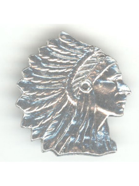 Pewter Indian Head - No Hole