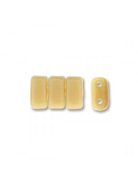 Bricks 2 H 3x6mm Opaque Lt Beige 50beads