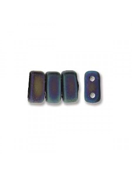 Bricks 2 H 3x6mm Matte Iris Blue 50beads