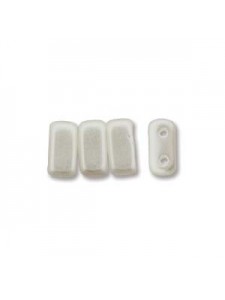 Bricks 2 H 3x6mm White 50beads