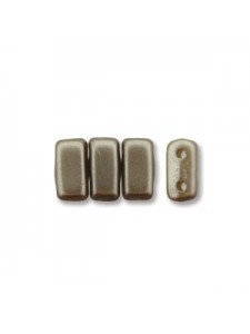 Bricks 2 H 3x6mm Grey Brown 50beads