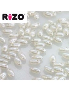 Rizo 2.5x6mm White opal Hematite 22gram