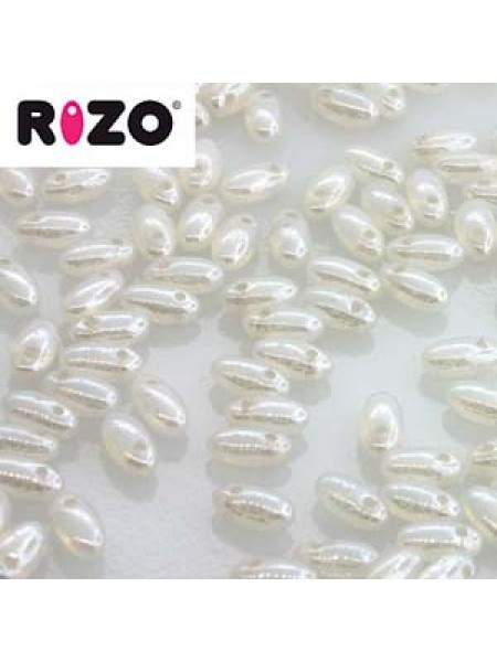 Rizo 2.5x6mm White opal Hematite 22gram