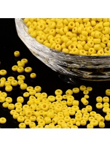 Seed Bead #8 450gram Opaque Yellow