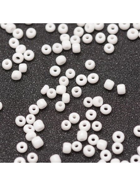 Seed Beads 12/0 Opaque White 450gram