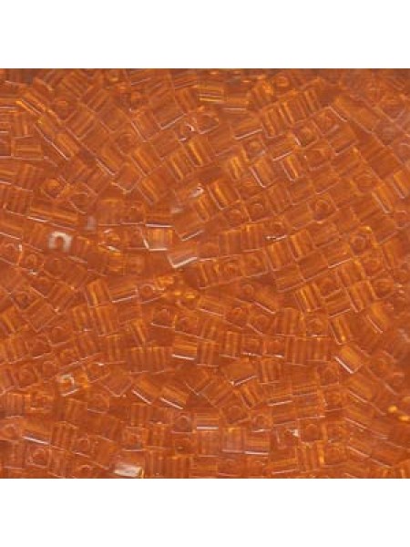 Miyuki Square 3mm Trans Orange - 5 Gram