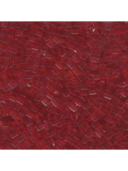 Miyuki Square 3mm Trans Red - 5 Gram