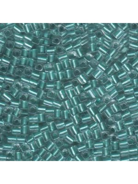 Miyuki Square 3mm Lt Teal/L Crys 5 Gram