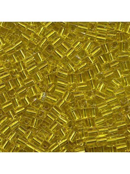 Miyuki Squares 4mm Yellow S/L - 5 gram