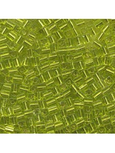 Miyuki Squares 4mm Si/L Lime-per 5 gram