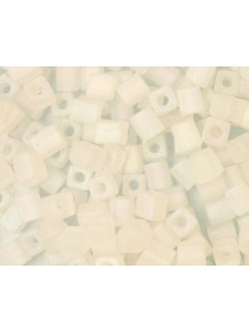 Miyuki Squares 4mm ClTranspFrostAB-5gram