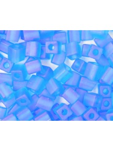 Miyuki Squares 4mm Frosted Sapphire-5grm