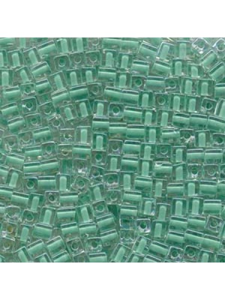 Miyuki Squares 4mm C/L Green - 5 gram