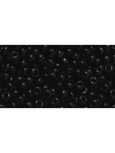 Czech Seed Bead #10 Black - per 10 gram