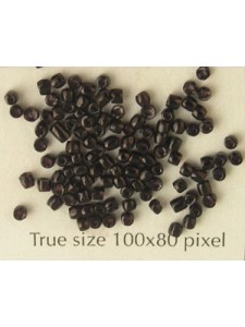 Seed Bead #10 3-cut Black - per 5 gram