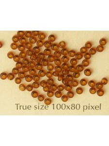 Seed Bead #11 Dk Topaz - per 10 gram