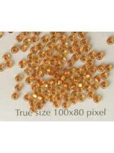 Seed Bead #11 Copper Lined Lt Topaz-10gr