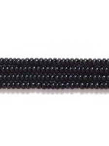 Czech Seed Bead #12 Black - per 10 gram