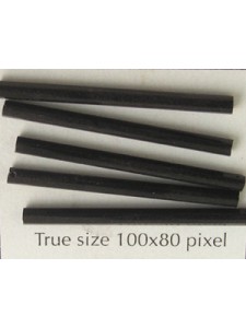 Bugle Straight 30mm Black- Per 5 grams