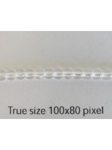 CZ Round Tiffany Bead 3mm Clear Crystal