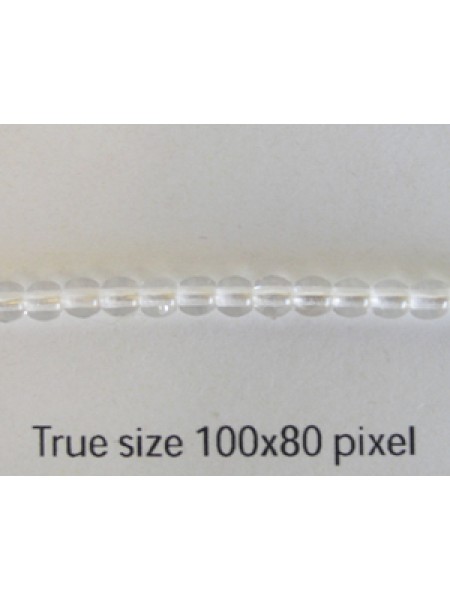 CZ Round Tiffany Bead 3mm Clear Crystal