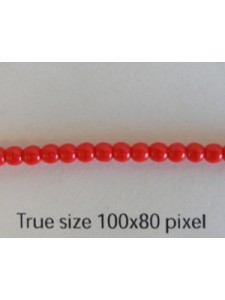CZ Round Tiffany Bead 3mm Red Coral