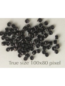 Seed Bead 3-cut #9 Black - per 5 gram
