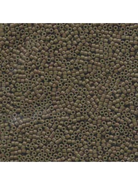 Delica 11-656 Dyed Opaque Olive-7.2gr