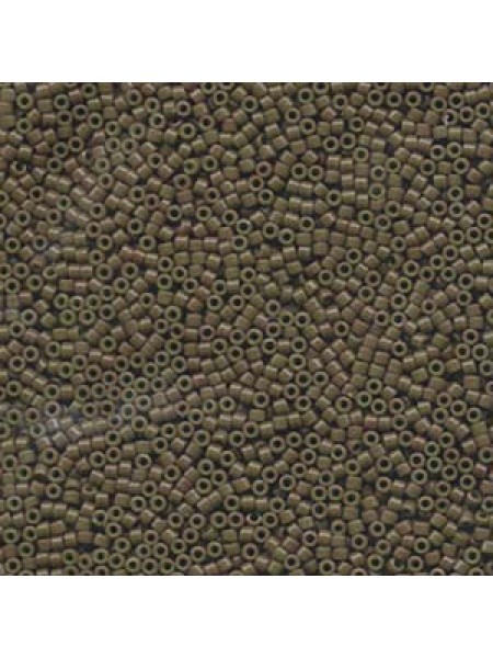 Delica 11-656 Dyed Opaque Olive-7.2gr