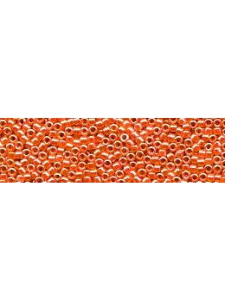 Delica 11-235 Lined Crystal Salmon 7.2gr