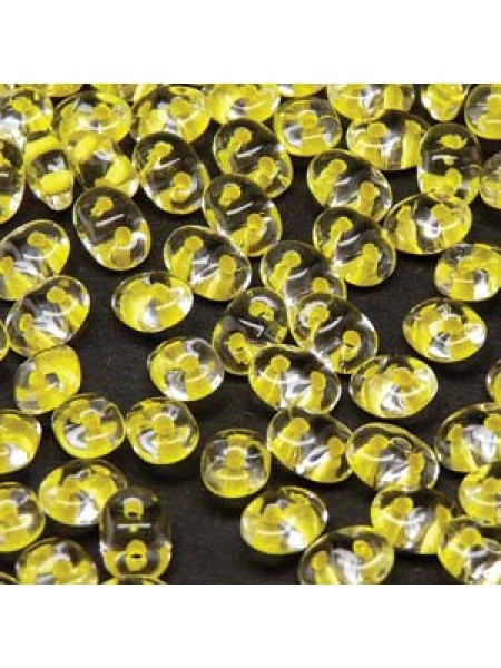 Superduo 2.5x5mm Cry Yellow Lined -22gr