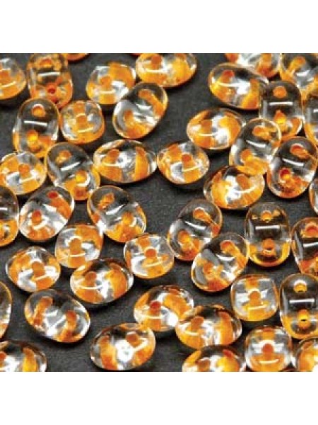 Superduo 2.5x5mm Cry Lt Topaz Line -22gr