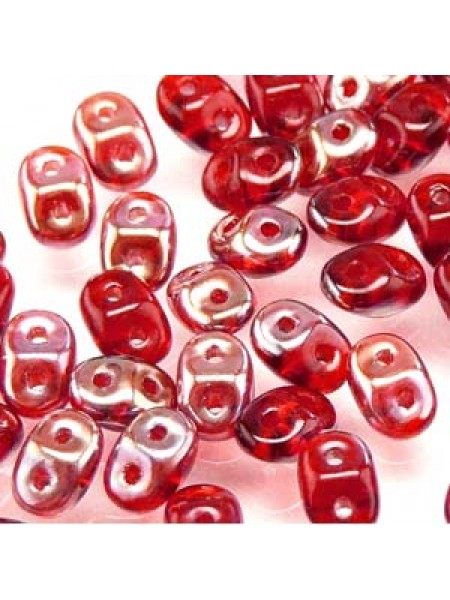 Superduo 2.5x5mm Ruby Selsian -22gr