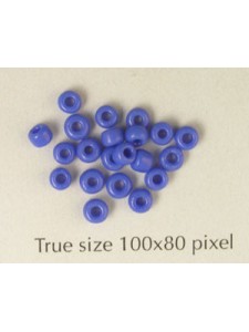 Seed Bead Size 8 Blue Solid   10 gram