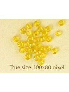Seed Bead Size 8 Yellow AB   10 gram