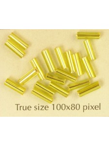 Bugle 6mm Yellow Metallic-per10gram