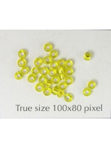 Seed Bead #8 Yellow Metallic -per 10gram