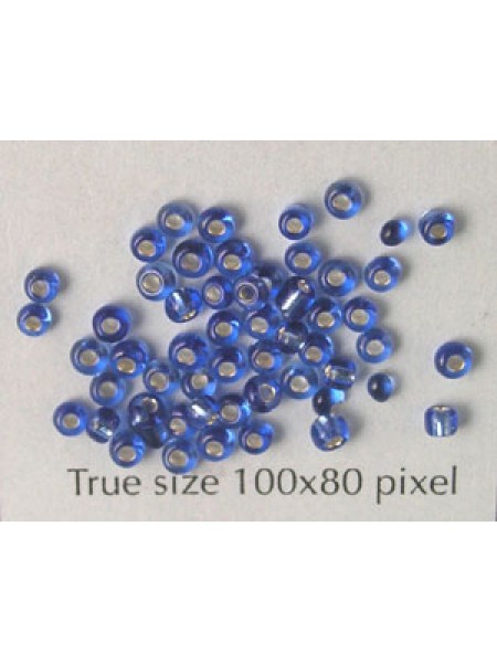 Seed Bead #10 Metallic Blue- 10 gram