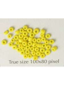 Seed Bead #10 Solid Yellow - per 10 gam