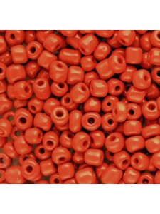 Seed Bead #6 Solid Red - per 10 gram
