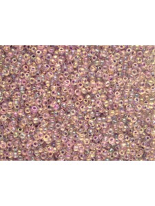 Seed Bead #8 Clear/Purple AB-per 10 gram