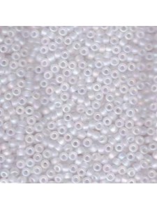 Miyuki 8/0 Seed Bead Matt Crystal AB 22g