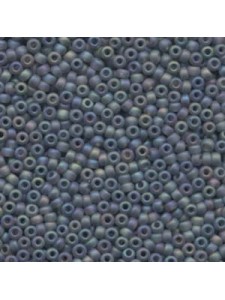 Miyuki 8/0 Seed Bead Matt TR Grey AB 22g