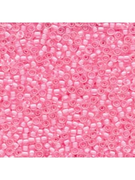 Miyuki 8/0 Seed Bead Pink LND Crystl 22g