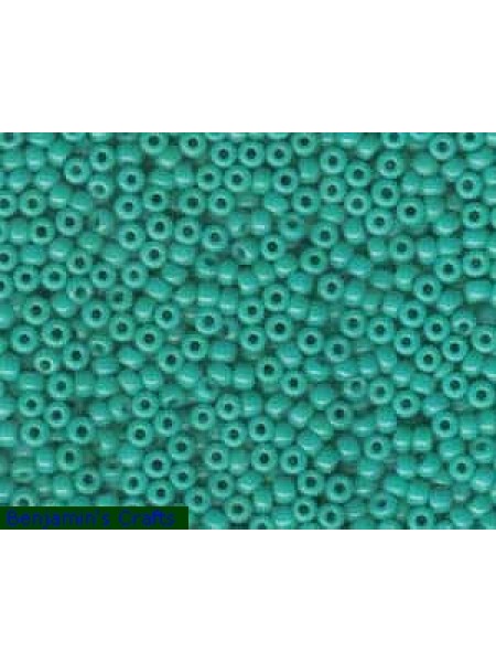 Miyuki #8 S/B Opaque Turq Green 5 Gram
