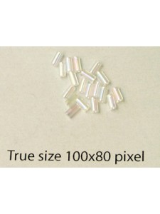 Bugle #1 (3mm) Miyuki Clear AB 10 gram