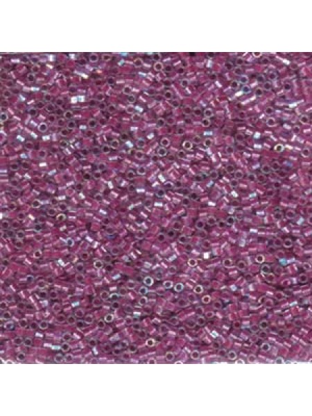 Delica Hex cut Lined Magenta AB 7.2gram