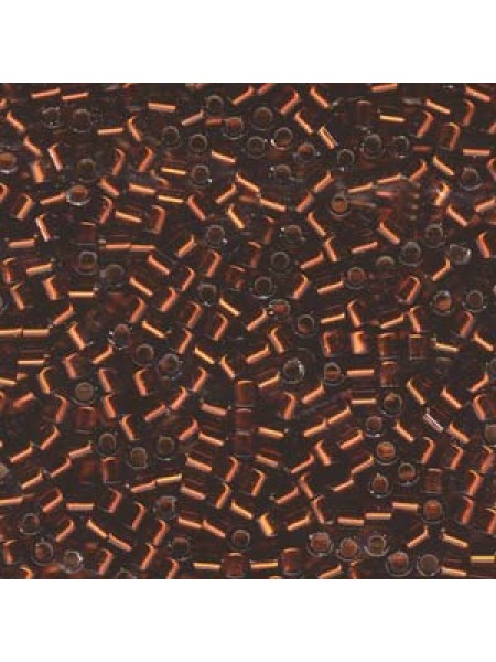 Delica 8/0 Silv Lined Dark Topaz 6.8gram