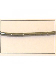 Hematite 2x4mm Cylinder  - Strand (~102)